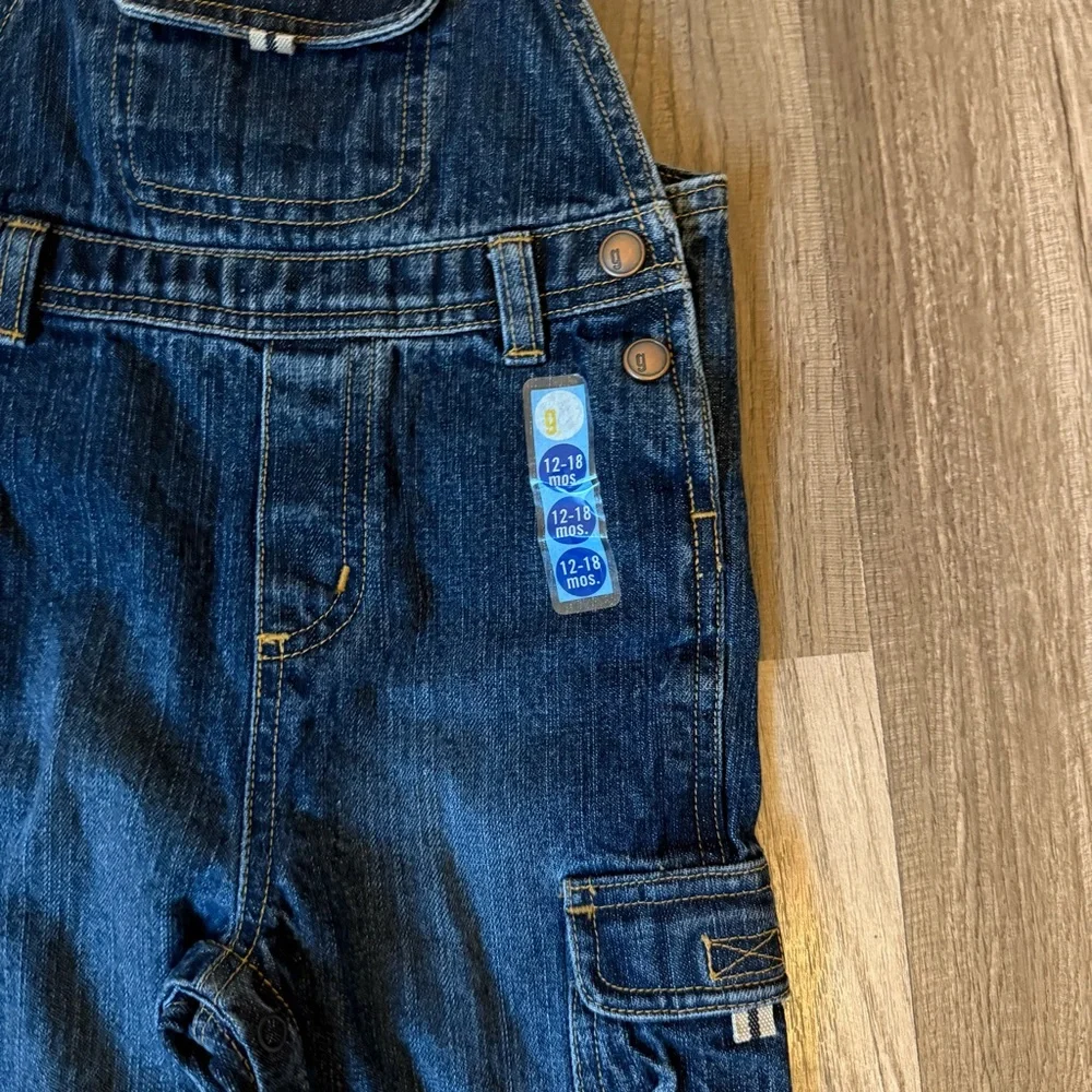 Gymboree Blue Denim Overalls with Pockets